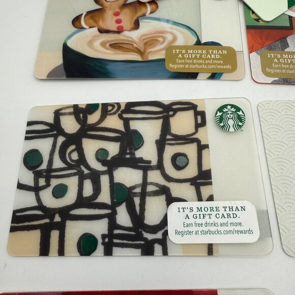 Lot of 24 Starbucks Cards 2015 to 2019 Year of The Monkey & Dog Braille– NICE! - Picture 4 of 12